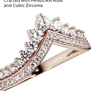 Pandora rings 14k rose plated